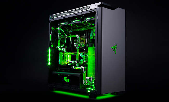 PC-Gehäuse, Midi-Tower, RGB-Beleuchtung, Glas-Seitenpanel, Wasserkühlung