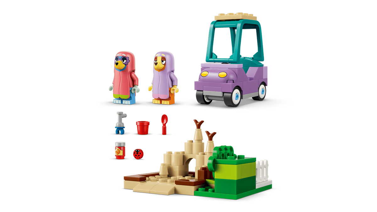 LEGO, Minifiguren, Auto-Transport, Sandkulptur, Garten-/Landschaftsbau